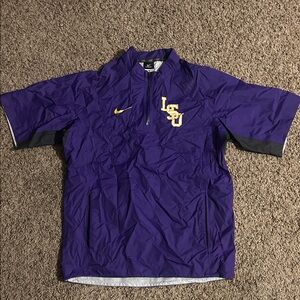 Nike Purple and Yellow LSU Quarter-Zip Jacket